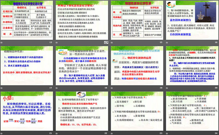 《物质的变化》PPT下载