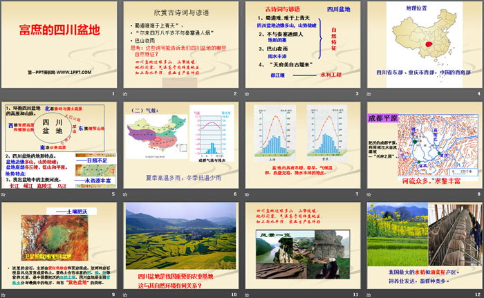《富庶的四川盆地》一方水土养一方人PPT下载