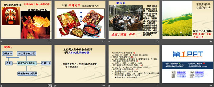 《富庶的四川盆地》一方水土养一方人PPT下载