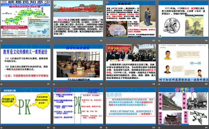 《生活中的文化传播》生活的变化PPT
