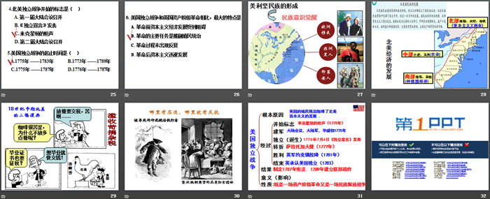 《美国的诞生》世界工业文明的曙光与近代社会的开端PPT