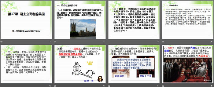 《君主立宪制的英国》PPT