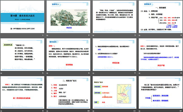 《秦末农民大起义》PPT