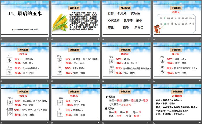 《最后的玉米》PPT课件