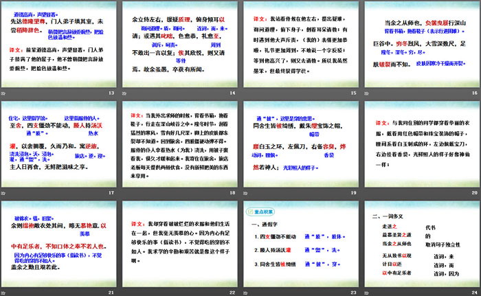 《送东阳马生序》PPT