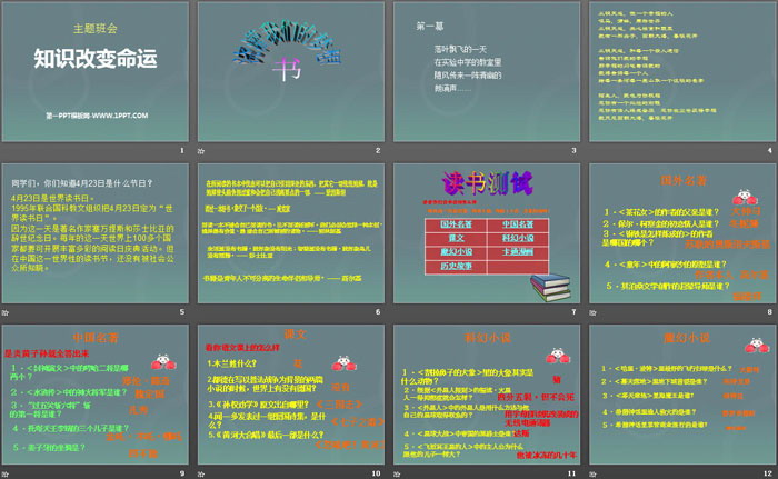 《知识改变命运》PPT