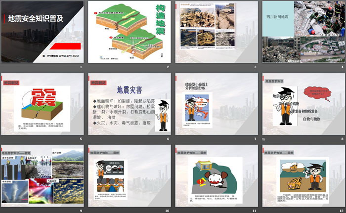 《地震安全知识普及》PPT