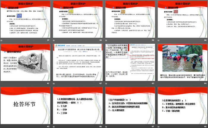 《灾难面前  我们安全自救》PPT