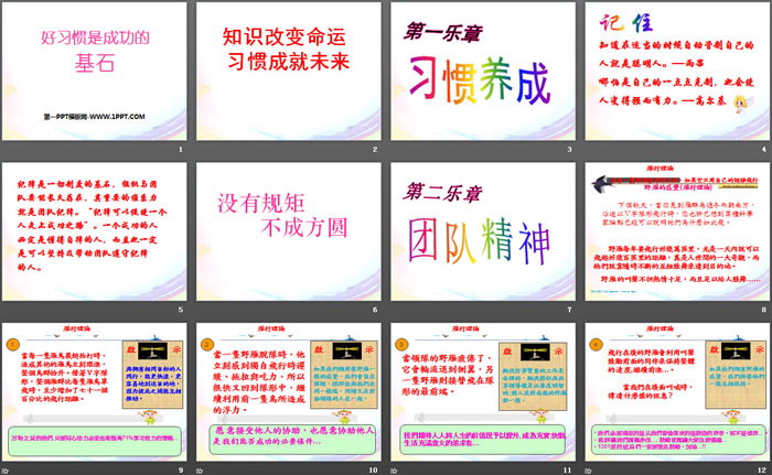《好习惯是成功的基石》PPT