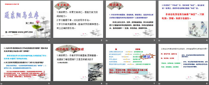 《送东阳马生序》PPT下载(第二课时)