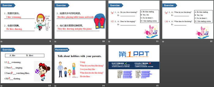 《Hobbies》PPT(第二课时)