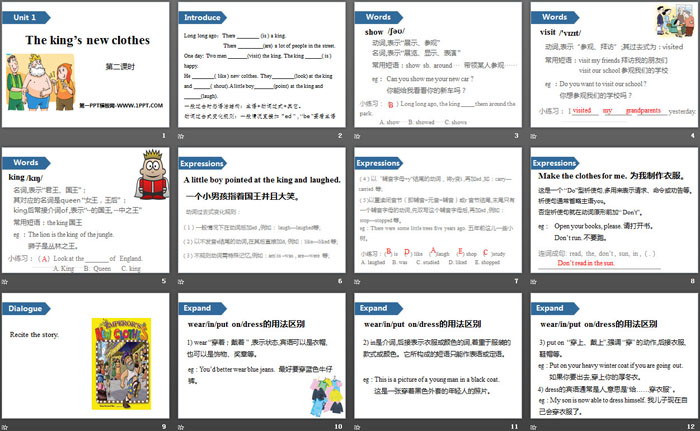 《The king\s new clothes》PPT(第二课时)