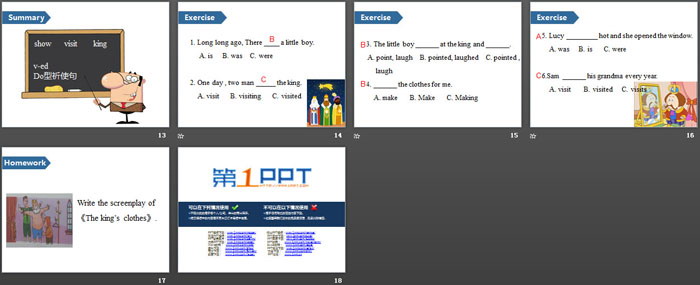 《The king\s new clothes》PPT(第二课时)