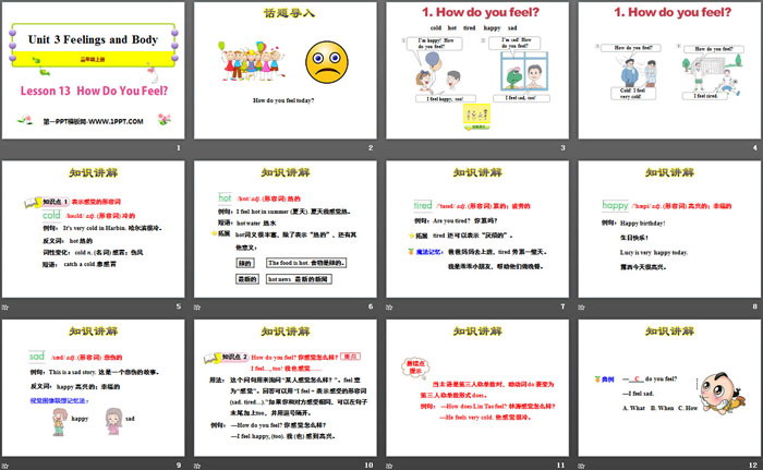 《How Do You Feel?》Feelings and Body PPT课件