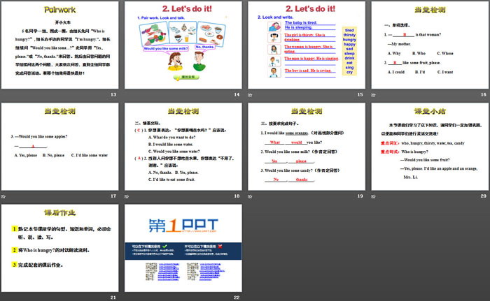 《Who is Hungry?》Going to Beijing PPT