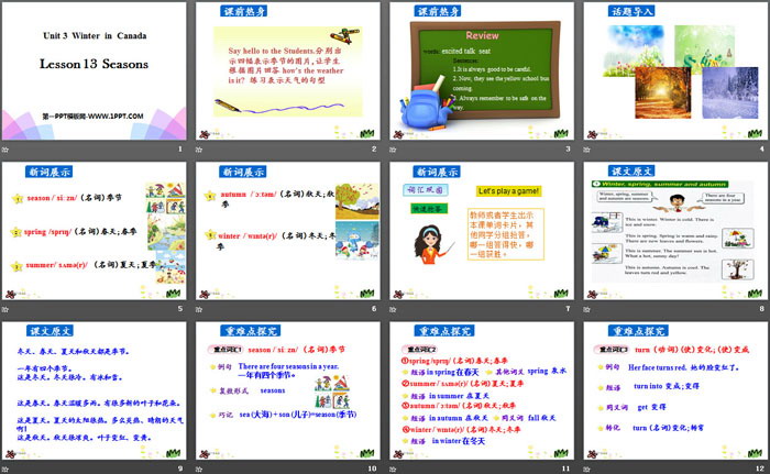 《Seasons》Winter in Canada PPT