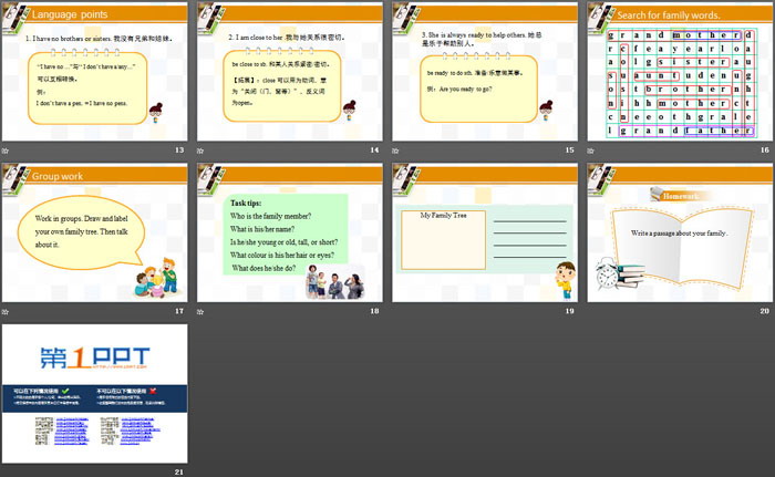 《Li Ming\s Family》Family and Home PPT