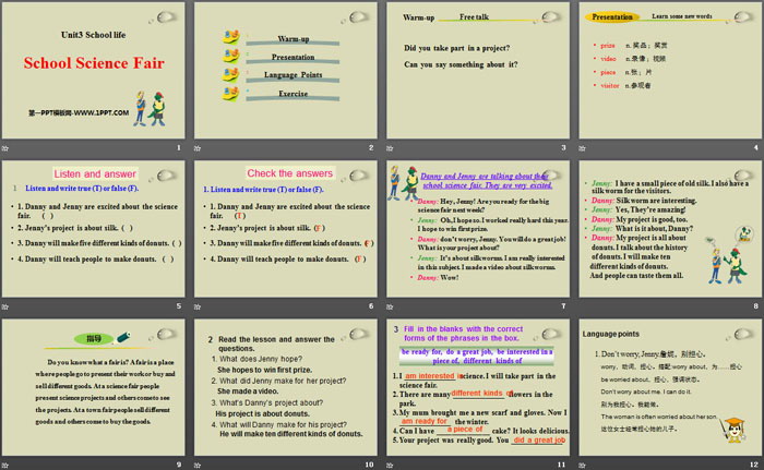《School Science Fair》School Life PPT课件