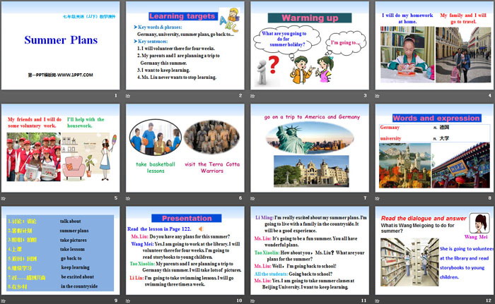 《Summer Plans》Summer Holiday Is Coming! PPT教学课件