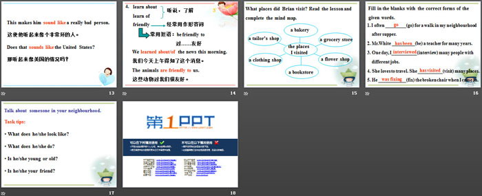 《People in My Neighbourhood》My Neighbourhood PPT
