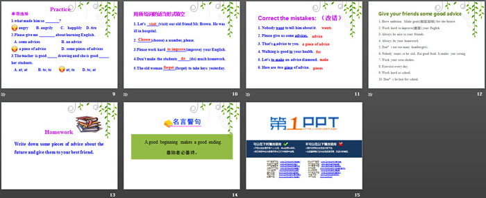 《What\s Your Advice?》My Future PPT课件