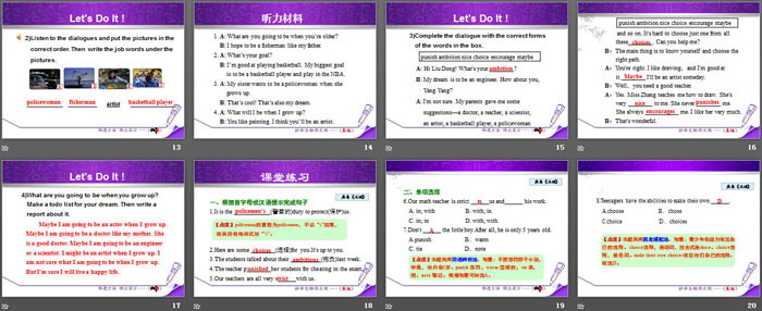 《Our Ambitions and Dreams》My Future PPT下载