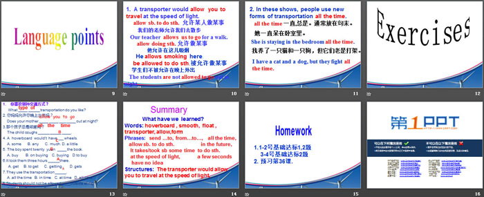 《Future Transportation》Go with Transportation! PPT教学课件
