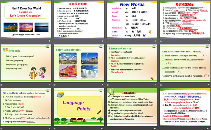 《Let\s Learn Geography》Know Our World PPT课件