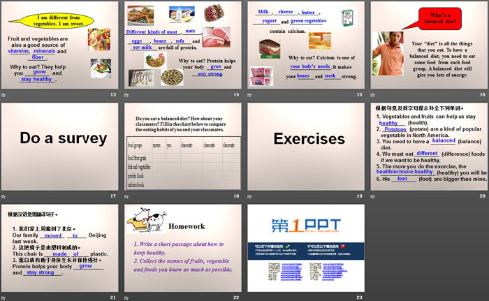 《Good Food,Good Health》Stay healthy PPT