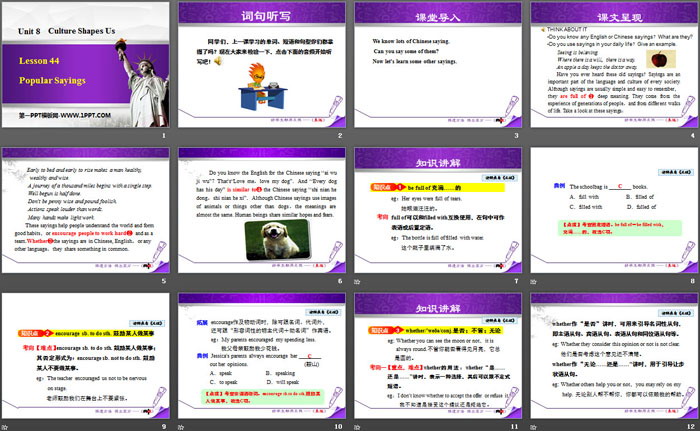 《Popular Sayings》Culture Shapes Us PPT下载