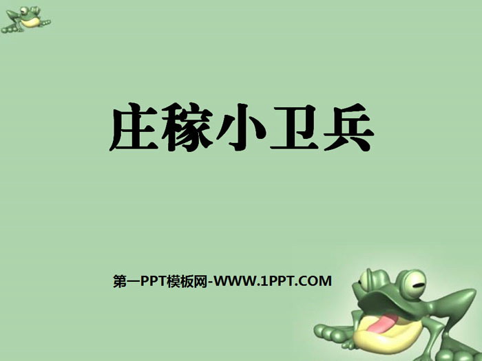 《庄稼小卫兵》PPT