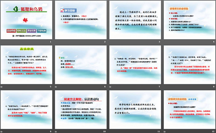 《狐狸和乌鸦》PPT教学课件
