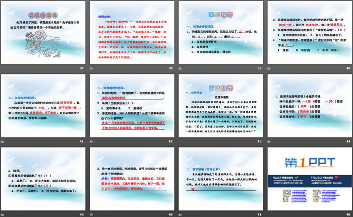 《狐狸和乌鸦》PPT教学课件