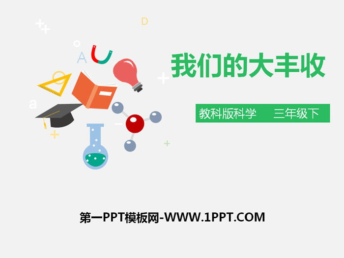 《我们的大丰收》植物的生长变化PPT下载
