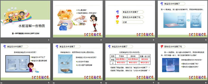 《水能溶解一些物质》溶解PPT