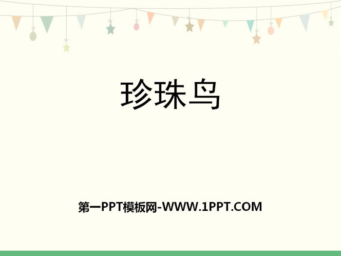 《珍珠鸟》PPT免费下载