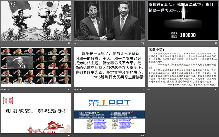 《全民族浴血奋战和抗日战争的胜利》PPT