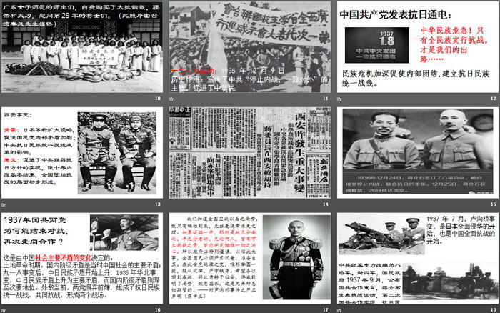《全民族浴血奋战和抗日战争的胜利》PPT