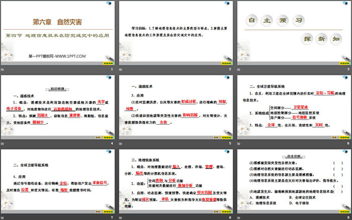 《地理信息技术在防灾减灾中的应用》自然灾害PPT