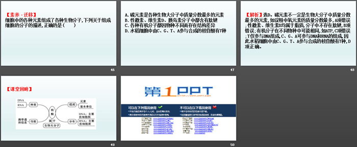 《核酸是遗传信息的携带者》组成细胞的分子PPT课件