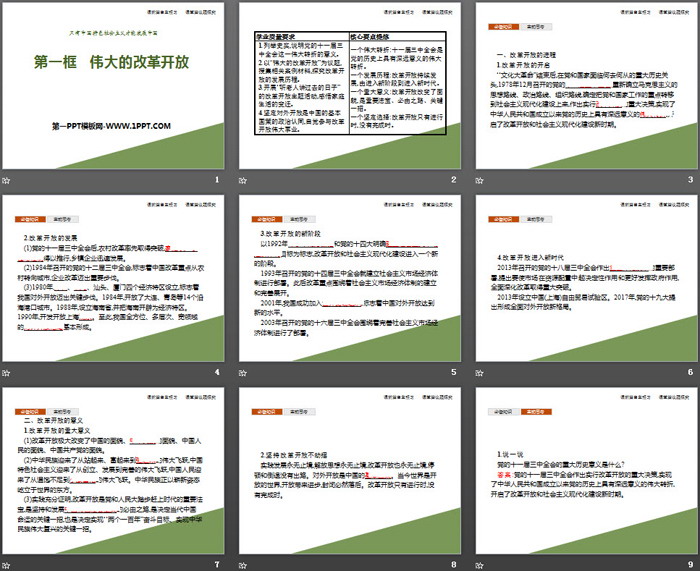《伟大的改革开放》只有中国特色社会主义才能发展中国PPT教学课件