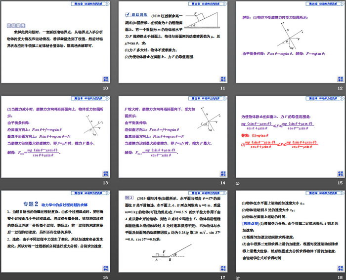 《章末优化总结》运动和力的关系PPT课件