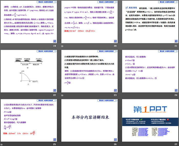 《章末优化总结》运动和力的关系PPT课件