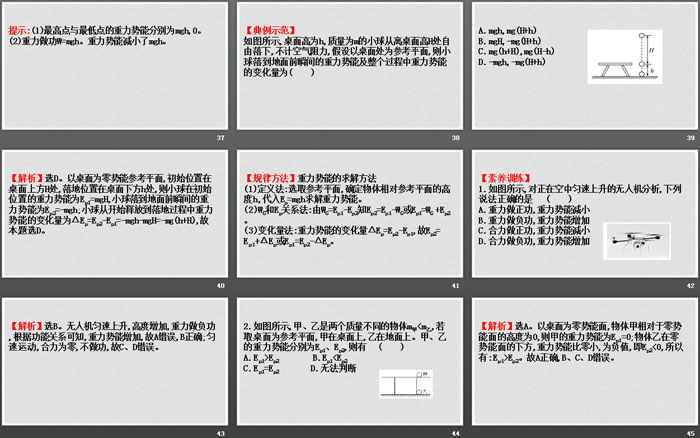 《重力势能》机械能守恒定律PPT