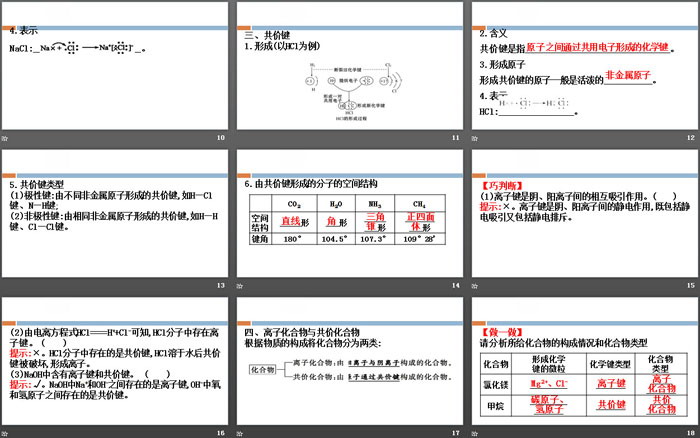 《化学键与物质构成》化学键化学反应规律PPT