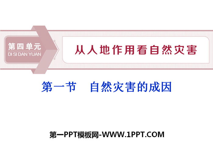 《自然灾害的成因》从人地作用看自然灾害PPT课件