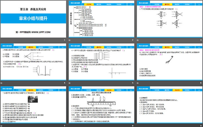《章末小结与提升》透镜及其应用PPT