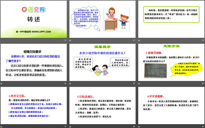 《转述》口语交际PPT