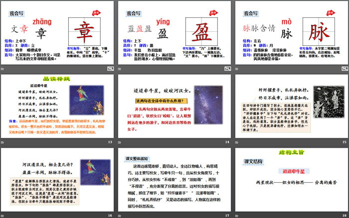 《迢迢牵牛星》古诗三首PPT