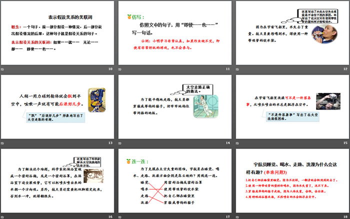 《太空生活趣事多》PPT下载(第二课时)